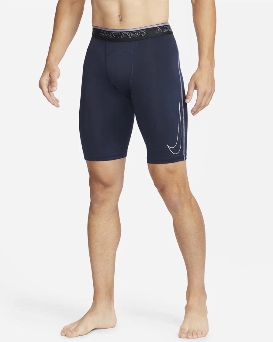Nike Pro Dri-FIT Men's Training Shorts - Obsidian/Iron Purple, Moisture-Wicking, Lightweight, Comfort Fit