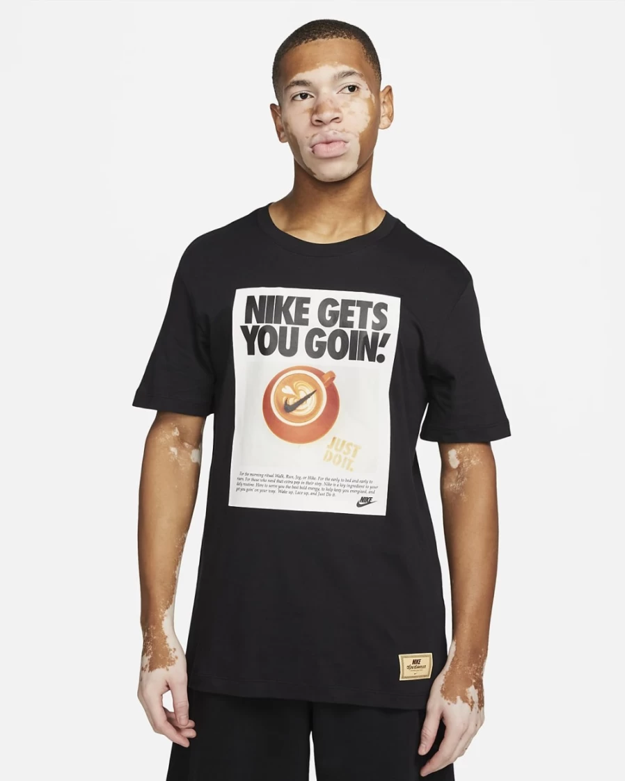Nike Men's Black Sportswear Essential T-Shirt - Athletic Comfort Fit Top