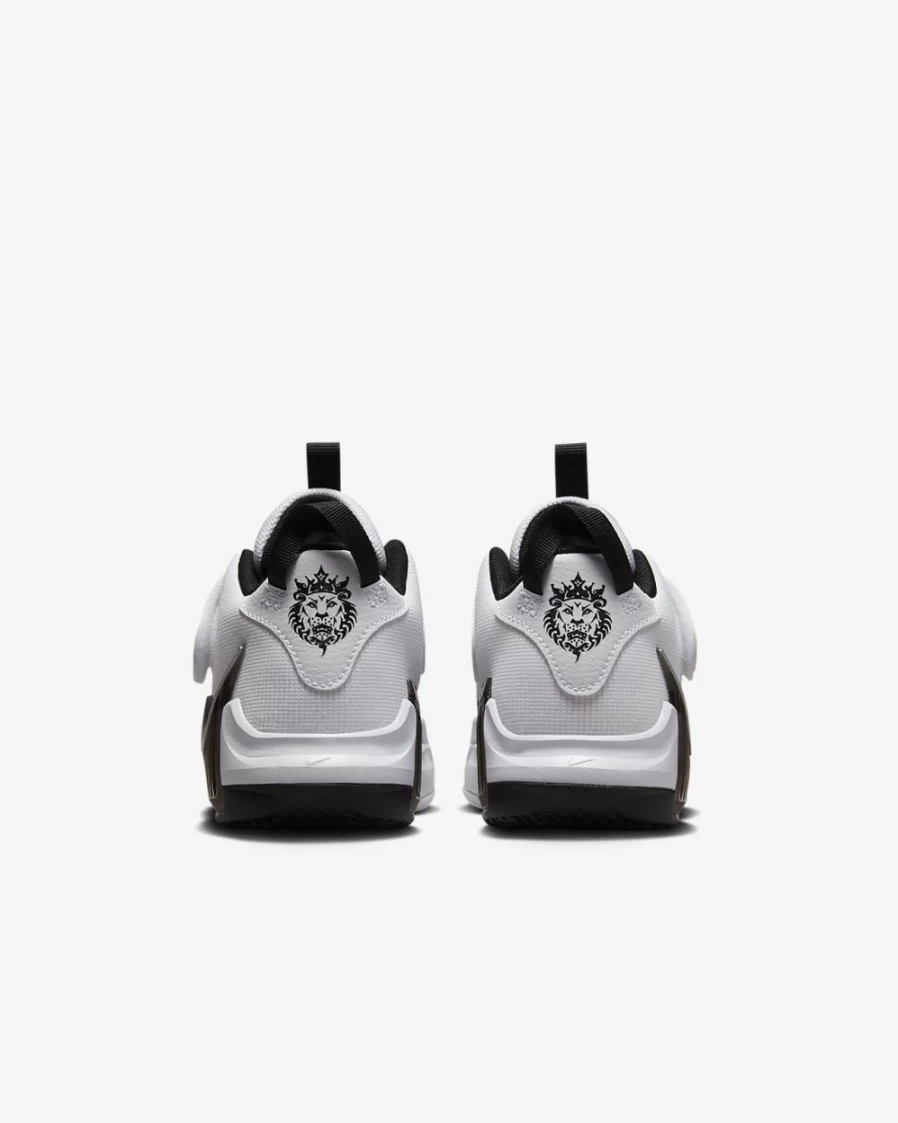 Nike LeBron Witness 7 Kids' Basketball Shoes - White/Black/Metallic Silver for Boys and Girls