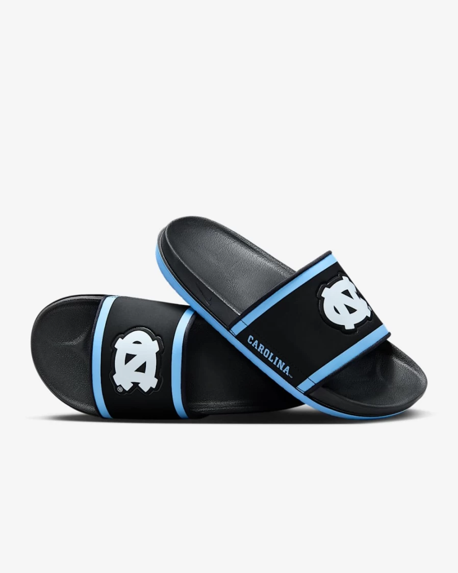 Nike Offcourt Slide Men's Black/Valor Blue/White UNC Basketball Sandals