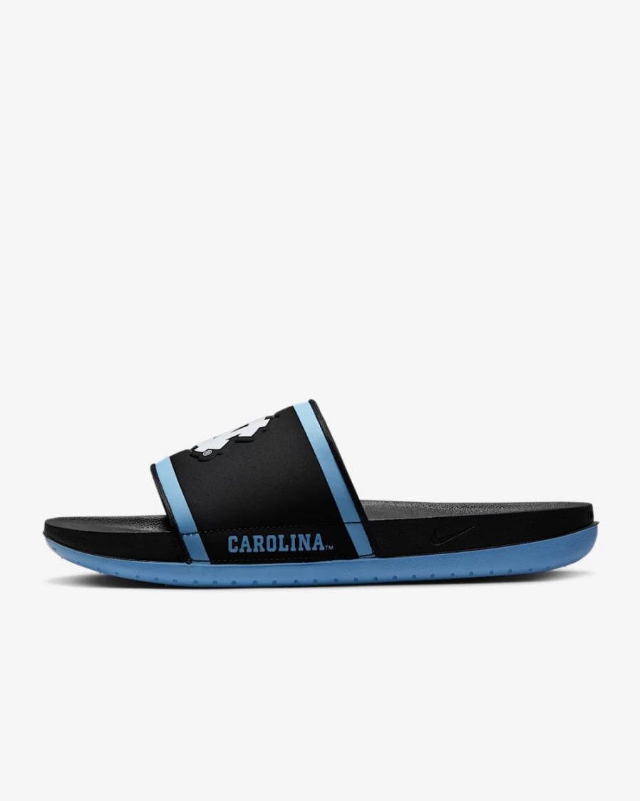 Nike Offcourt Slide Men's Black/Valor Blue/White UNC Basketball Sandals