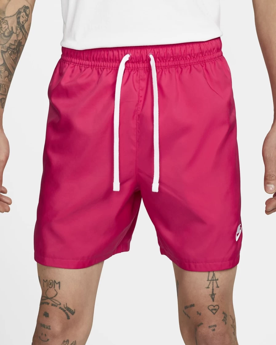 Nike Sportswear Men's Woven Lined Flow Shorts - Rush Pink/White, Sport Essentials for Men