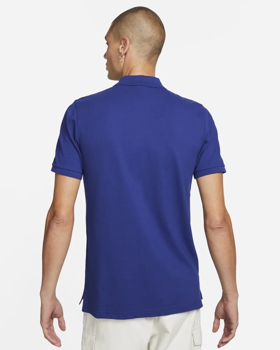 Nike Men's Soccer Polo Shirt - Deep Royal Blue & Habanero Red - Netherlands Football Jersey