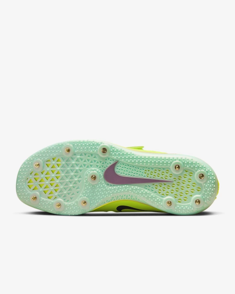 Nike Men's High Jump Elite Track & Field Spikes - Volt/Mint Foam/Cave Purple
