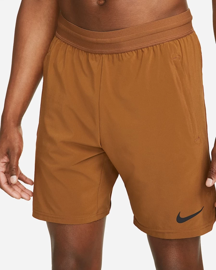Nike Pro Dri-FIT Flex Vent Max Men's 8" Training Shorts in Ale Brown/Black