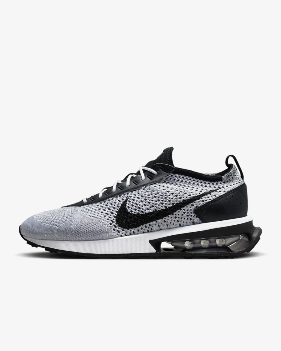 Nike Air Max Flyknit Racer Men's Running Shoes - Pure Platinum/White/Black