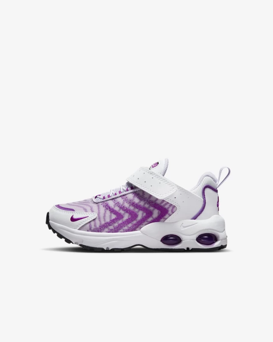 Nike Air Max TW Little Kids' Shoes - White/Pure Platinum/Violet Frost/Vivid Purple - Unisex Boys & Girls Running Sneakers