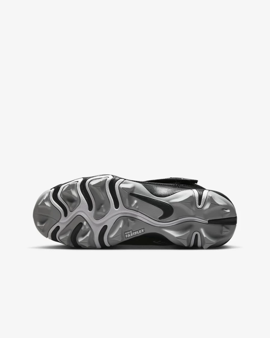 Nike Force Trout 8 Keystone Big Kids' Baseball Cleats for Boys & Girls - Black/Dark Smoke Grey/Light Smoke Grey/White