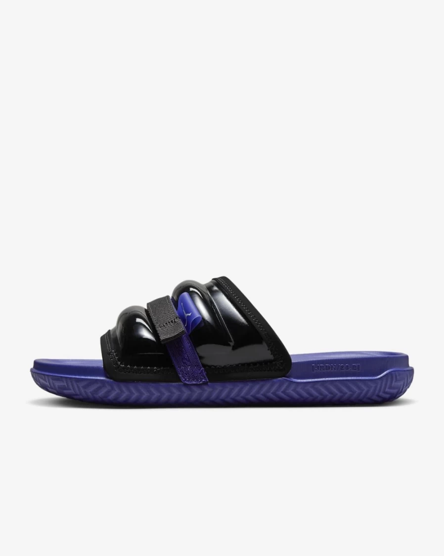 Nike Jordan Super Play Slides for Men - Black, Dark Concord, White