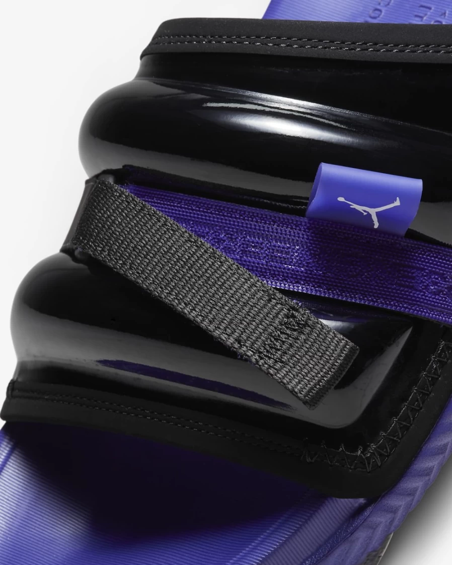 Nike Jordan Super Play Slides for Men - Black, Dark Concord, White