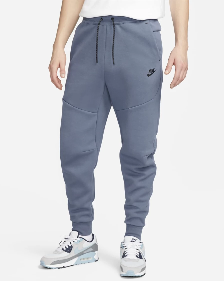 Nike Men's Tech Fleece Joggers - Diffused Blue/Black, Sportswear Comfort & Style