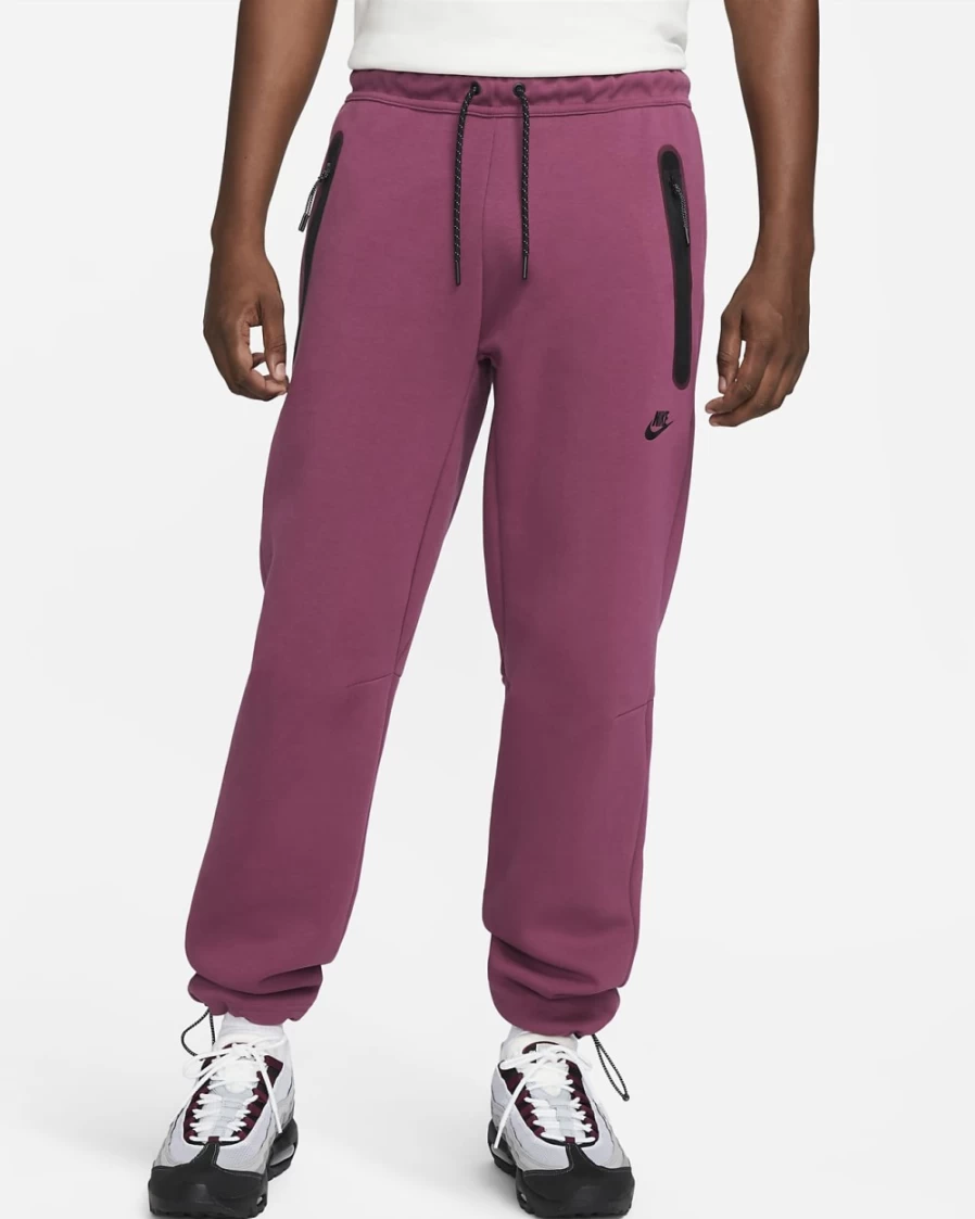 Nike Men's Tech Fleece Sweatpants - Rosewood/Black | Sportswear Joggers