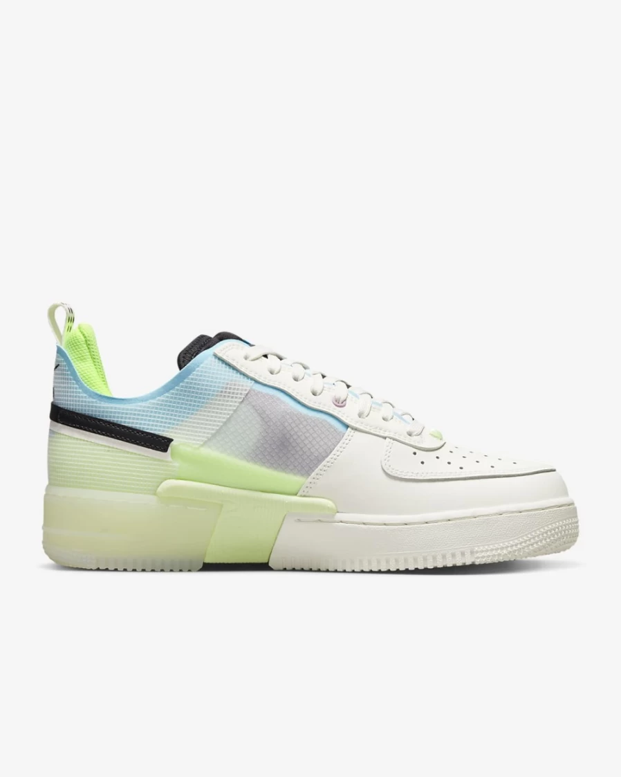 Nike Air Force 1 React Men's Shoes - Sail/Barely Volt/Ghost Green/Black Athletic Sneakers for Men
