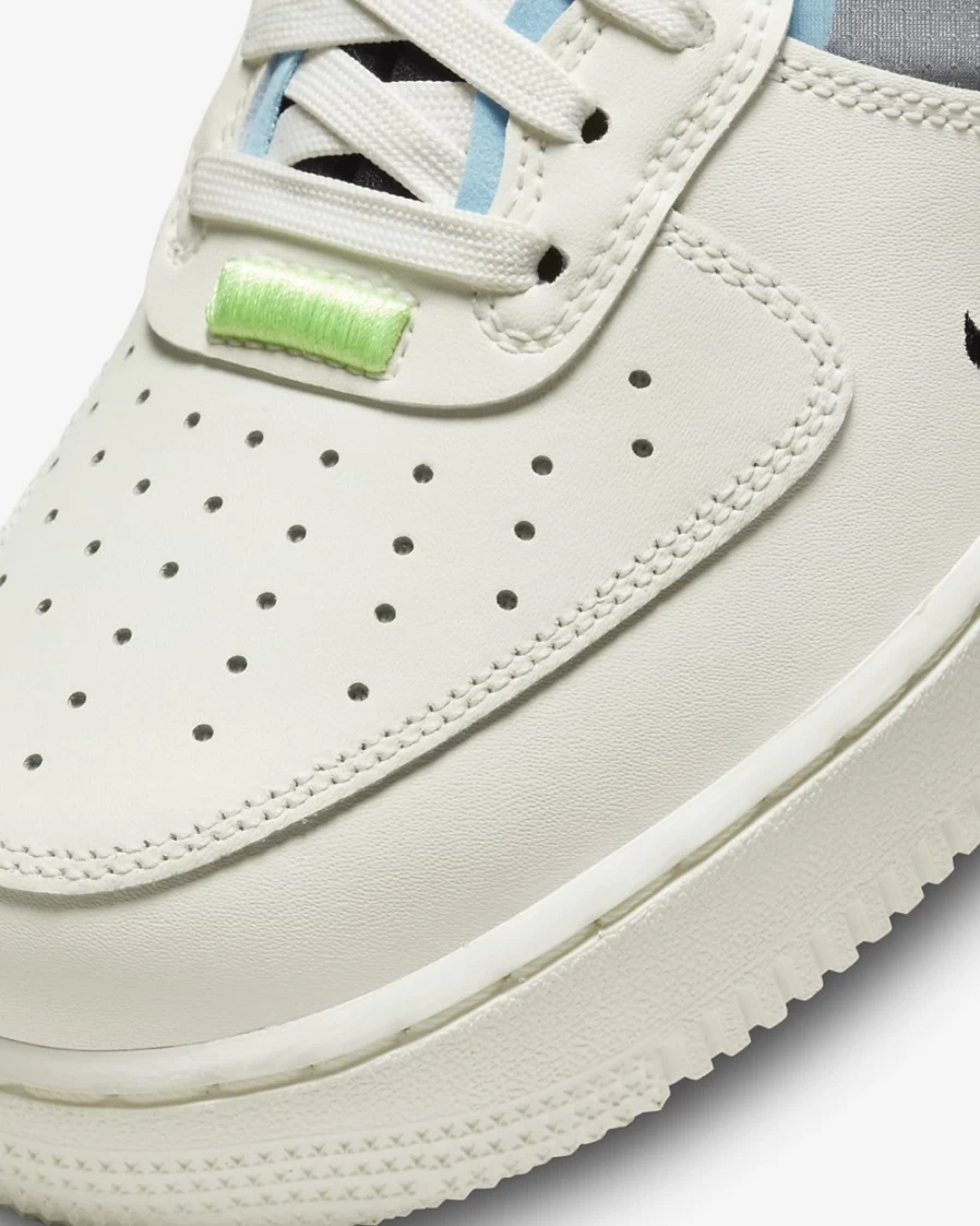 Nike Air Force 1 React Men's Shoes - Sail/Barely Volt/Ghost Green/Black Athletic Sneakers for Men