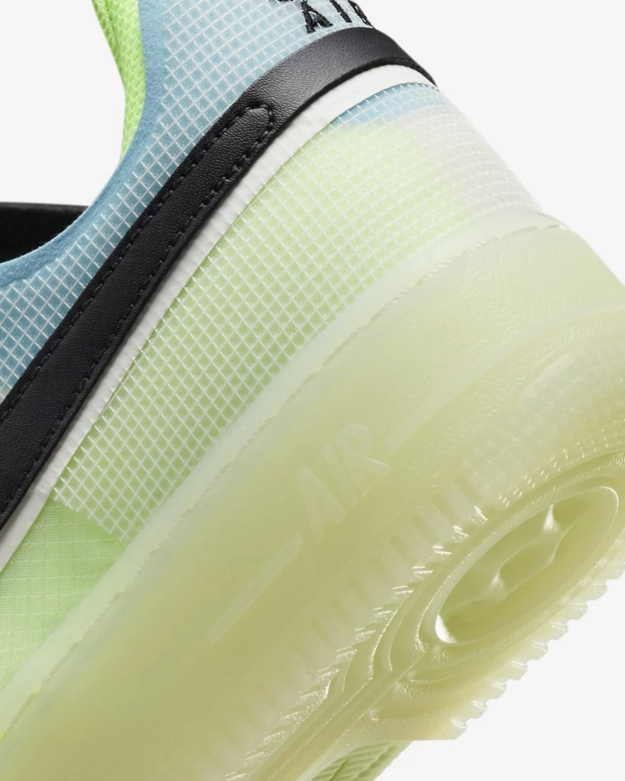 Nike Air Force 1 React Men's Shoes - Sail/Barely Volt/Ghost Green/Black Athletic Sneakers for Men