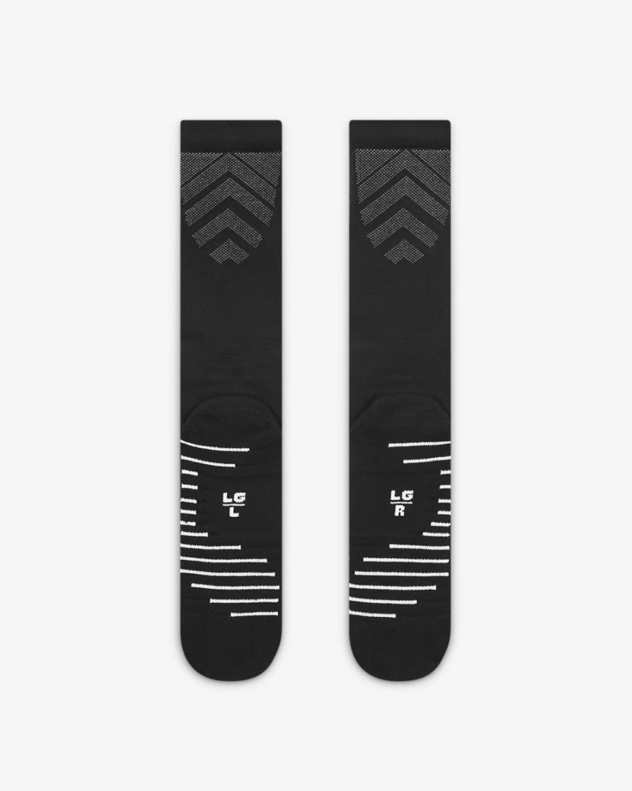 Nike Vapor Football Crew Socks for Men - Black/White Athletic Performance Socks