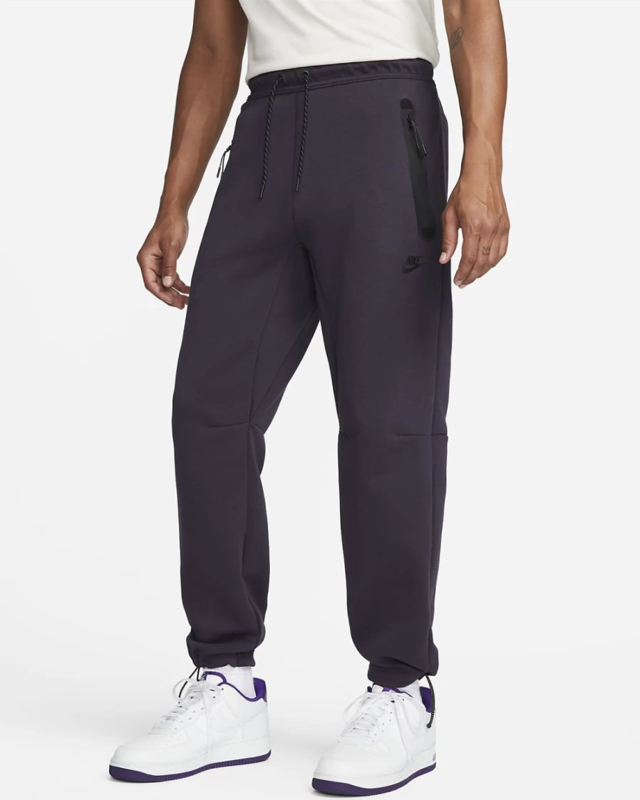 Nike Men's Tech Fleece Jogger Pants in Cave Purple/Black - Sportswear Comfort & Style
