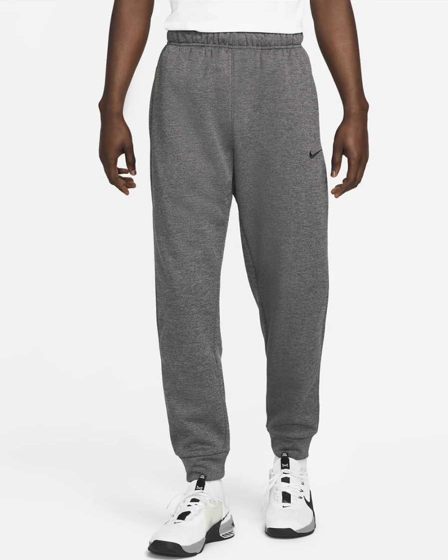 Nike Therma-FIT Men's Tapered Training Pants - Charcoal Heather/Dark Smoke Grey/Black