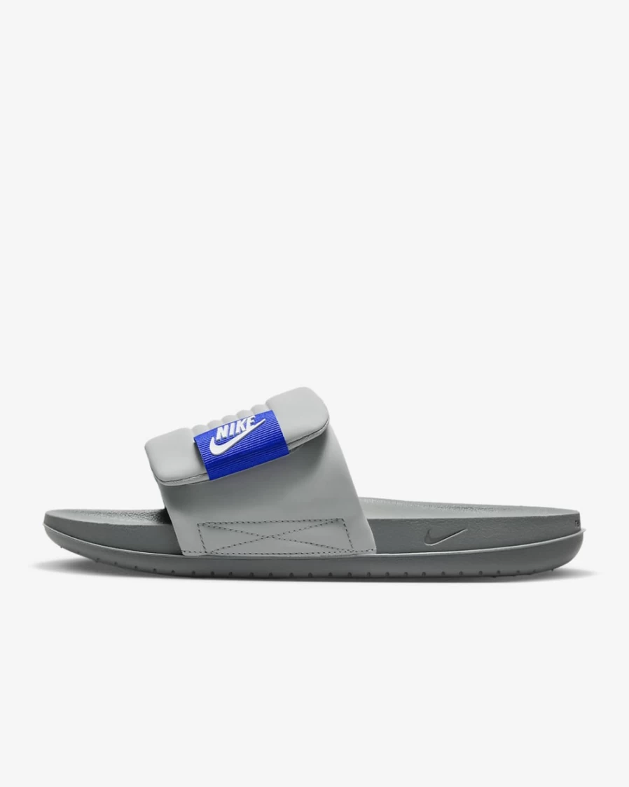 Nike Offcourt Adjust Men's Slides - Wolf Grey/Game Royal/Particle Grey/Summit White Athletic Sandals