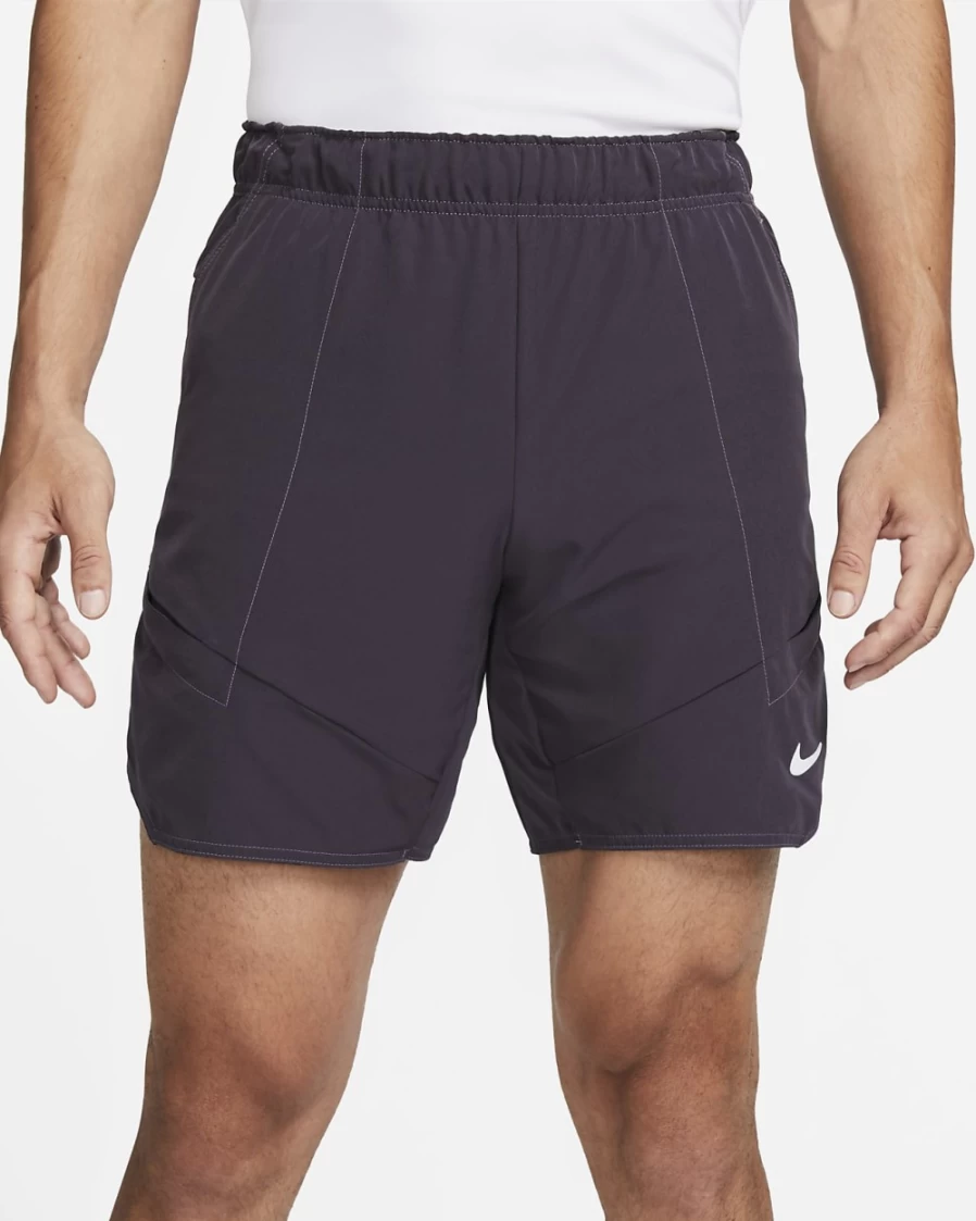 NikeCourt Dri-FIT Advantage Men's 7" Tennis Shorts - Cave Purple/White, Moisture-Wicking, Breathable Fabric