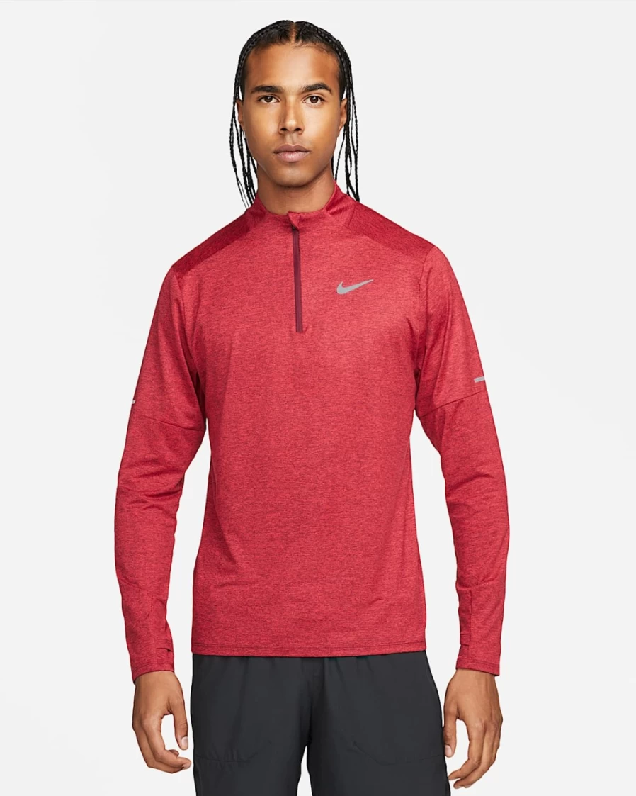 Nike Dri-FIT Element Men's Dark Beetroot/University Red 1/4-Zip Running Top