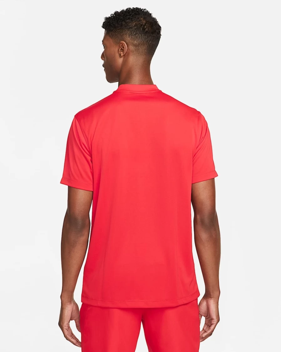 NikeCourt Dri-FIT Men's Tennis Polo Shirt - University Red/White, Moisture-Wicking Performance Top for Men