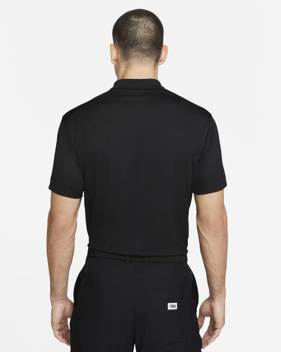 NikeCourt Dri-FIT Men's Tennis Polo Shirt - Black/White - Moisture-Wicking Performance Top
