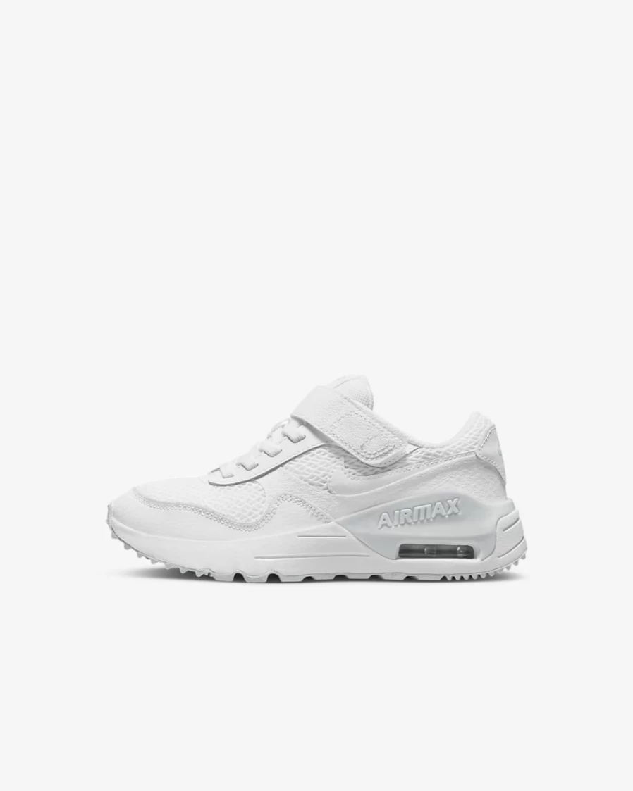 Nike Air Max SYSTM Kids' Running Shoes - White/Pure Platinum/White for Boys & Girls