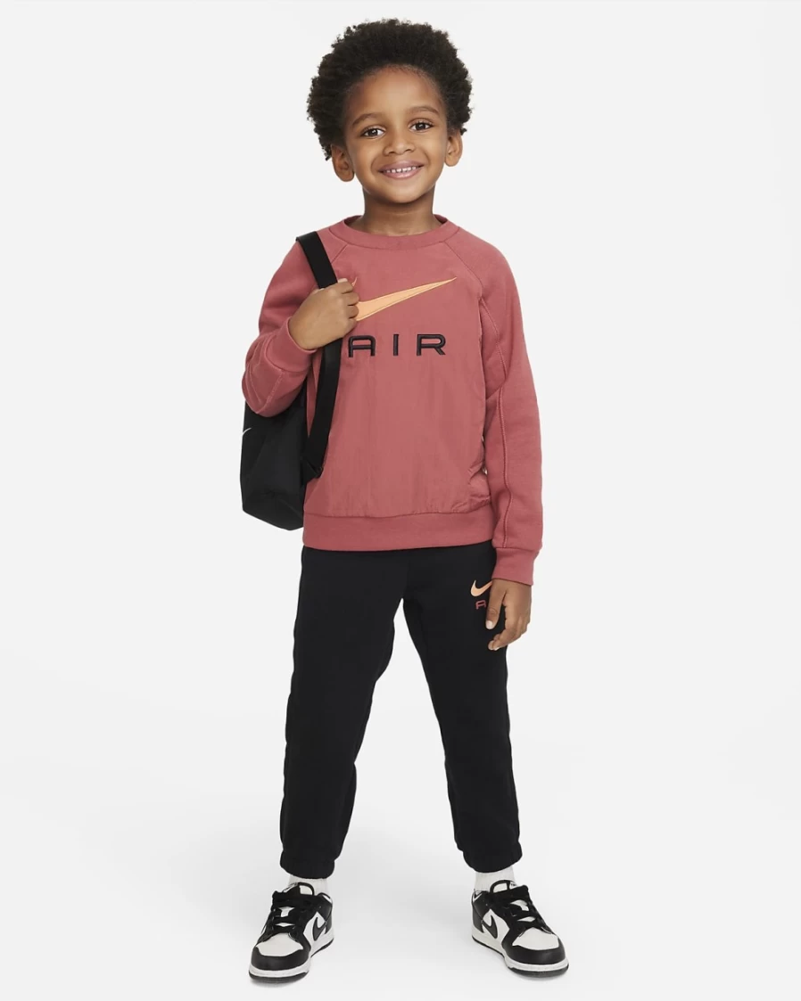 Nike Little Kids' Air Crew Set - Medium Olive Unisex Toddler Outfit