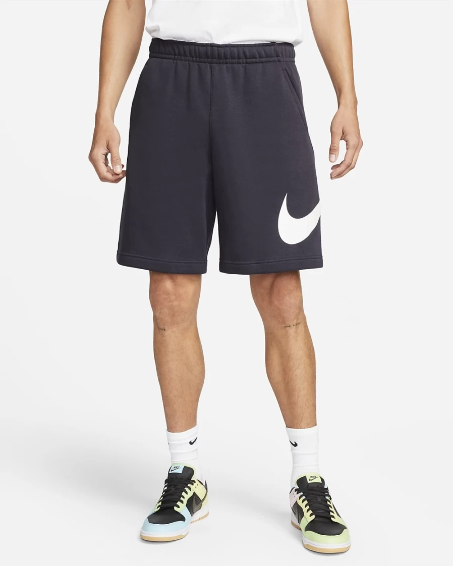 Nike Sportswear Club Men's Graphic Shorts - Cave Purple/White Casual Comfort Fit