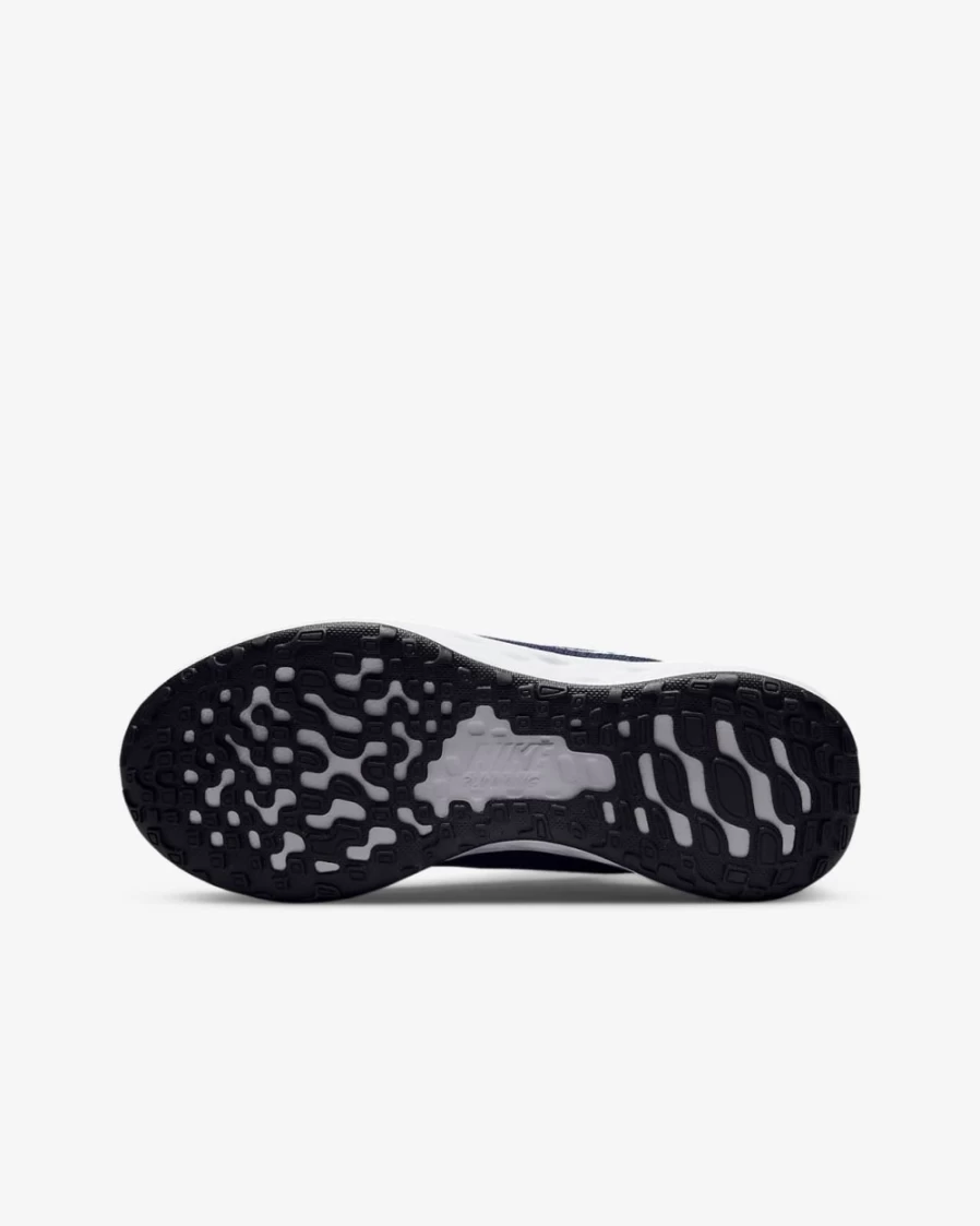 Nike Revolution 6 Big Kids' Road Running Shoes for Boys & Girls - Midnight Navy/Flat Pewter/White