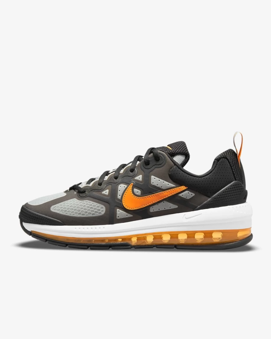Nike Air Max Genome Men's Shoes - Black, Grey Fog, White & Total Orange Colorway