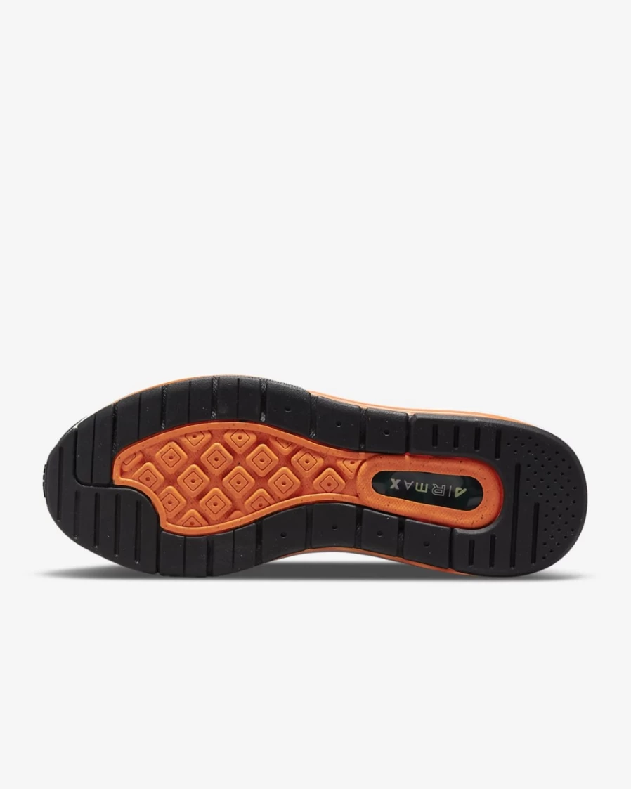 Nike Air Max Genome Men's Shoes - Black, Grey Fog, White & Total Orange Colorway