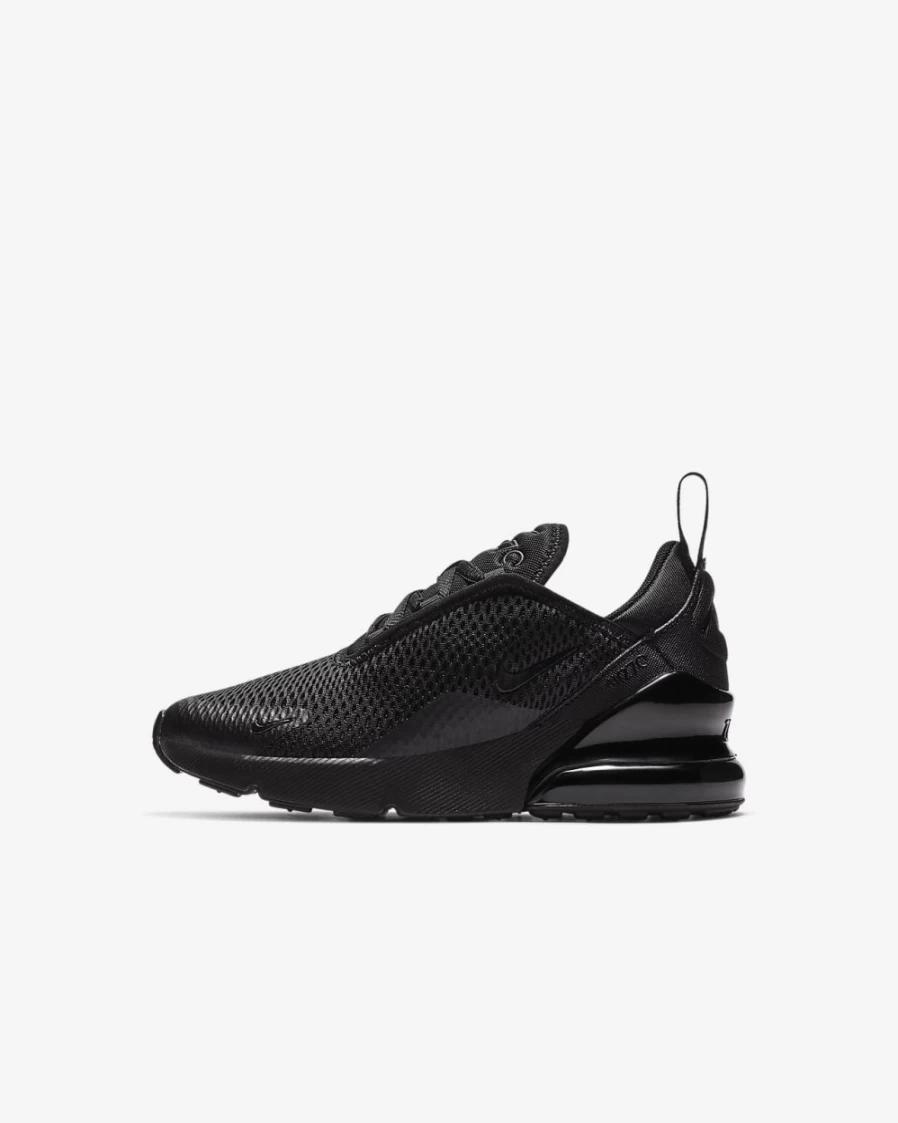 Nike Air Max 270 Kids' Shoes - Black - Unisex Boys & Girls Running Sneakers