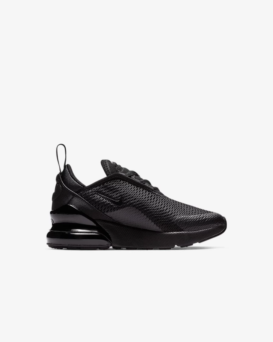 Nike Air Max 270 Kids' Shoes - Black - Unisex Boys & Girls Running Sneakers