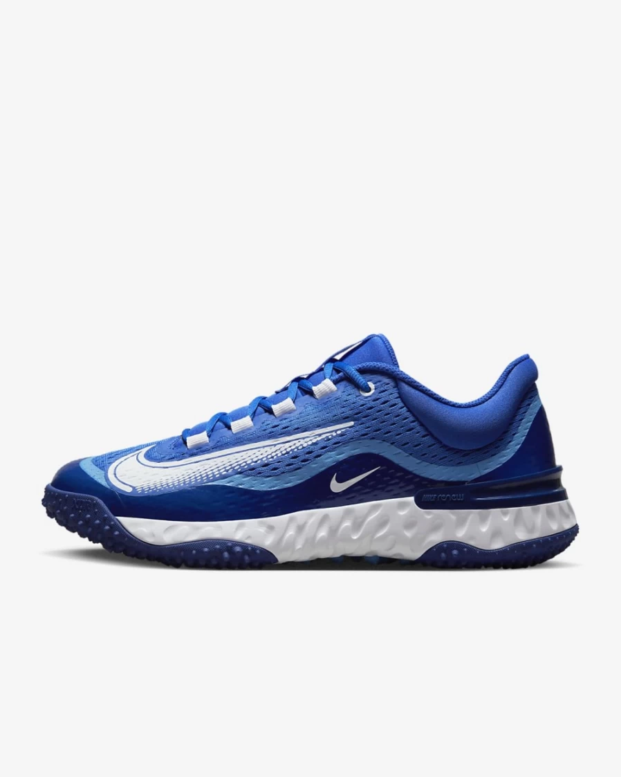 Nike Alpha Huarache Elite 4 Turf Baseball Shoes for Men - Hyper Royal/Deep Royal Blue/University Blue/White