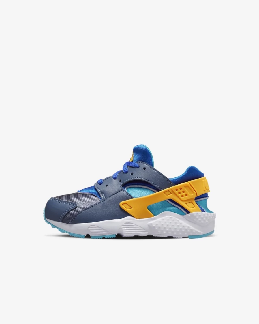 Nike Huarache Run Little Kids' Shoes - Diffused Blue/Racer Blue/Blue Lightning/Laser Orange - Unisex Boys & Girls Sneakers