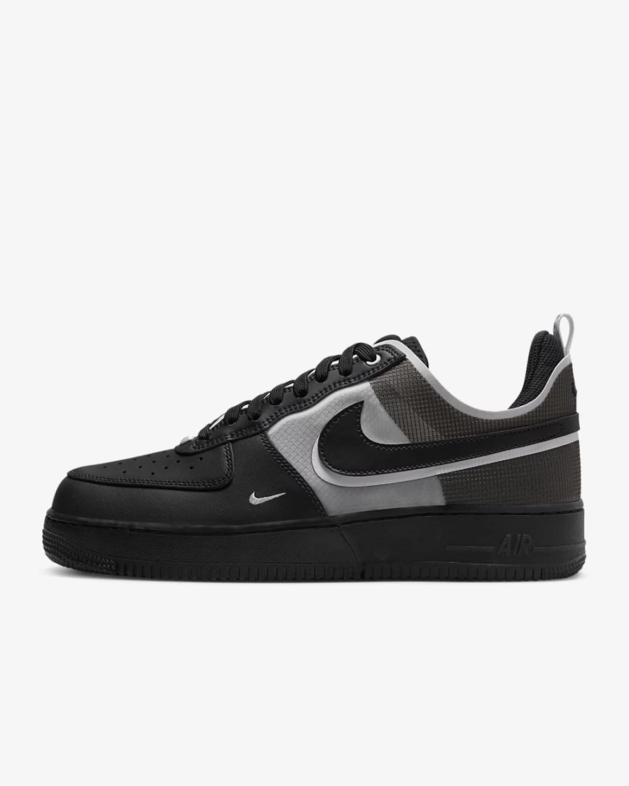 Nike Air Force 1 React Men's Shoes - Black/White/Black Athletic Sneakers for Men