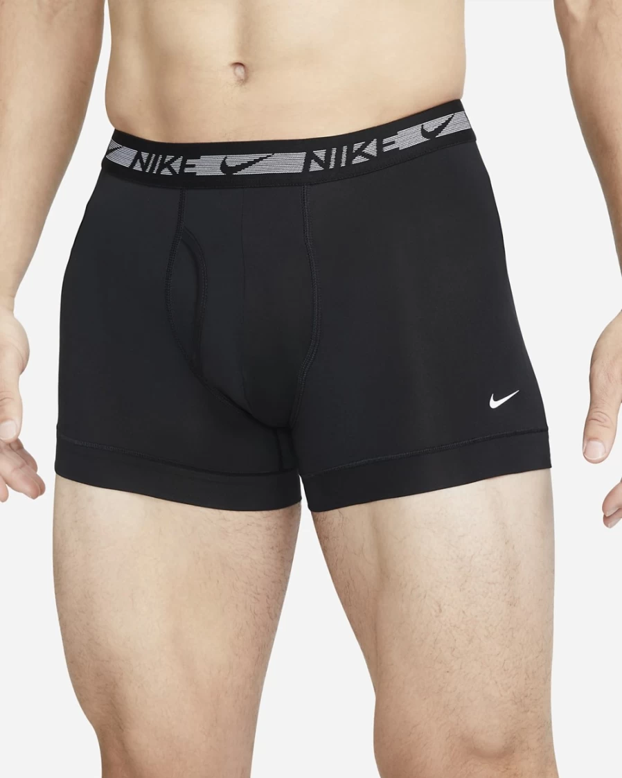 Nike Men's Dri-FIT Ultra Stretch Micro Trunks 3-Pack - Black