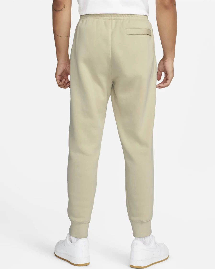 Nike Men's Club Fleece Joggers in Rattan/White - Comfortable Sportswear Pants