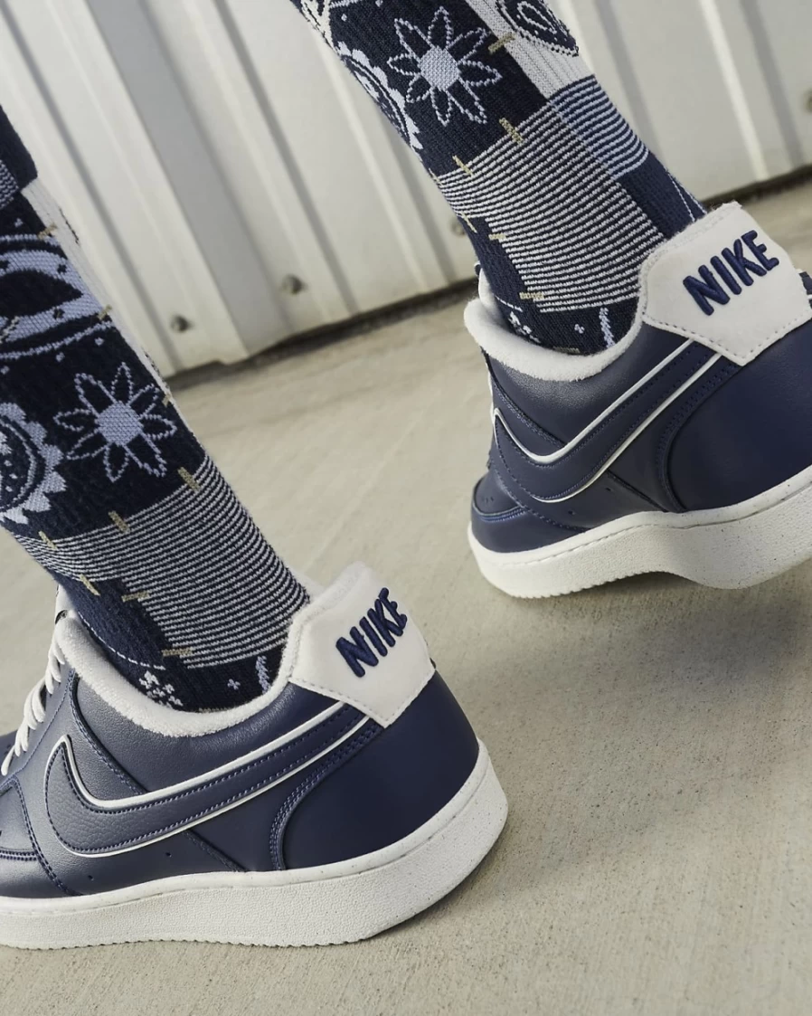 Nike Court Vision Low Men's Sneakers in Midnight Navy/Sail - Classic Casual Shoes for Men