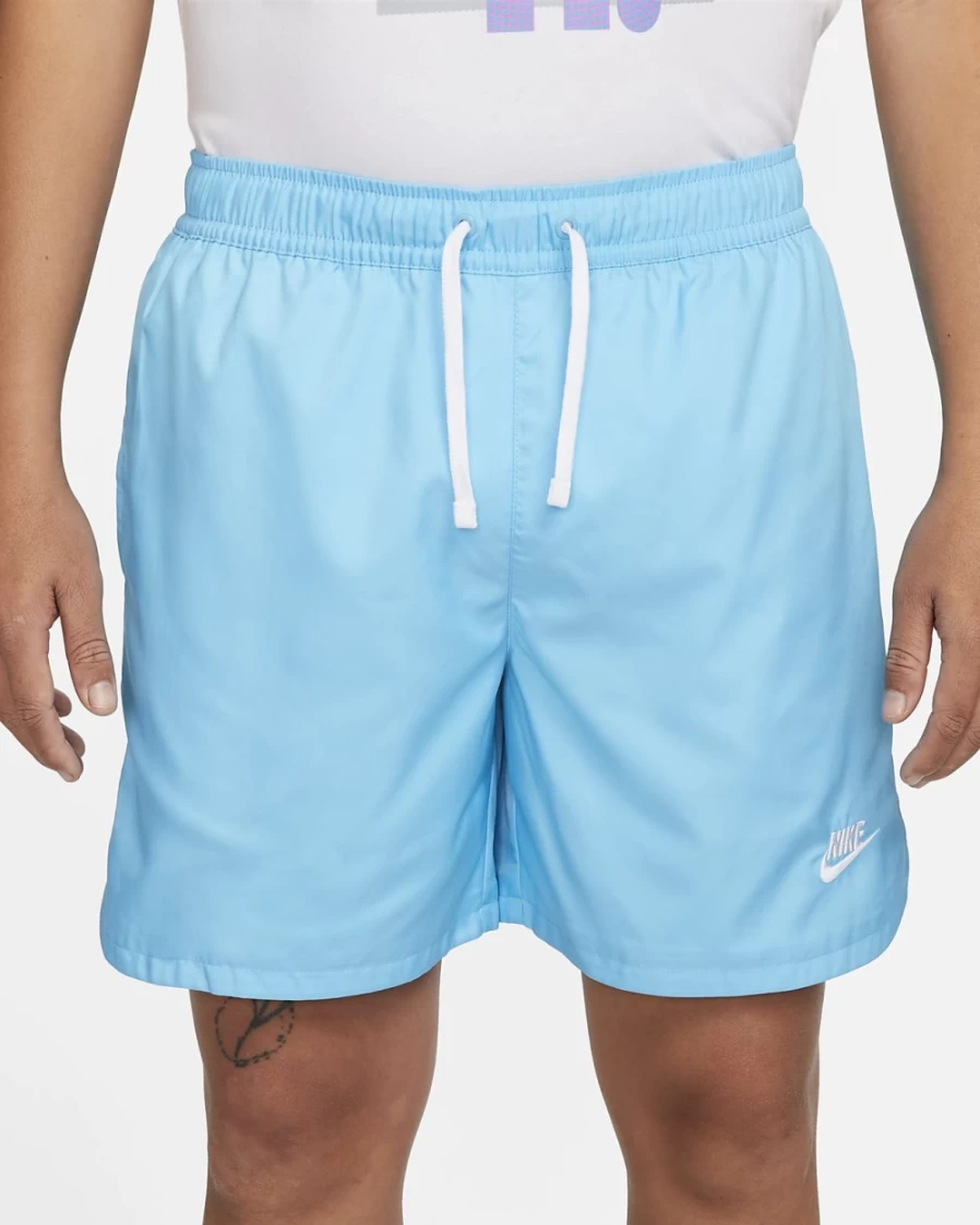 Nike Men's Baltic Blue/White Woven Lined Flow Shorts – Sportswear Sport Essentials