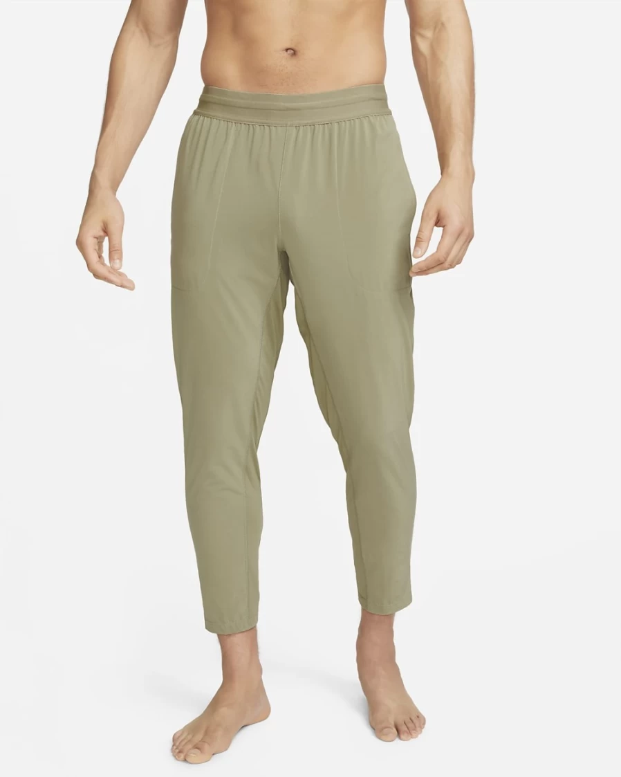 Nike Men's Dri-FIT Flex Tapered Yoga Pants in Neutral Olive - Moisture-Wicking & Comfortable Workout Gear