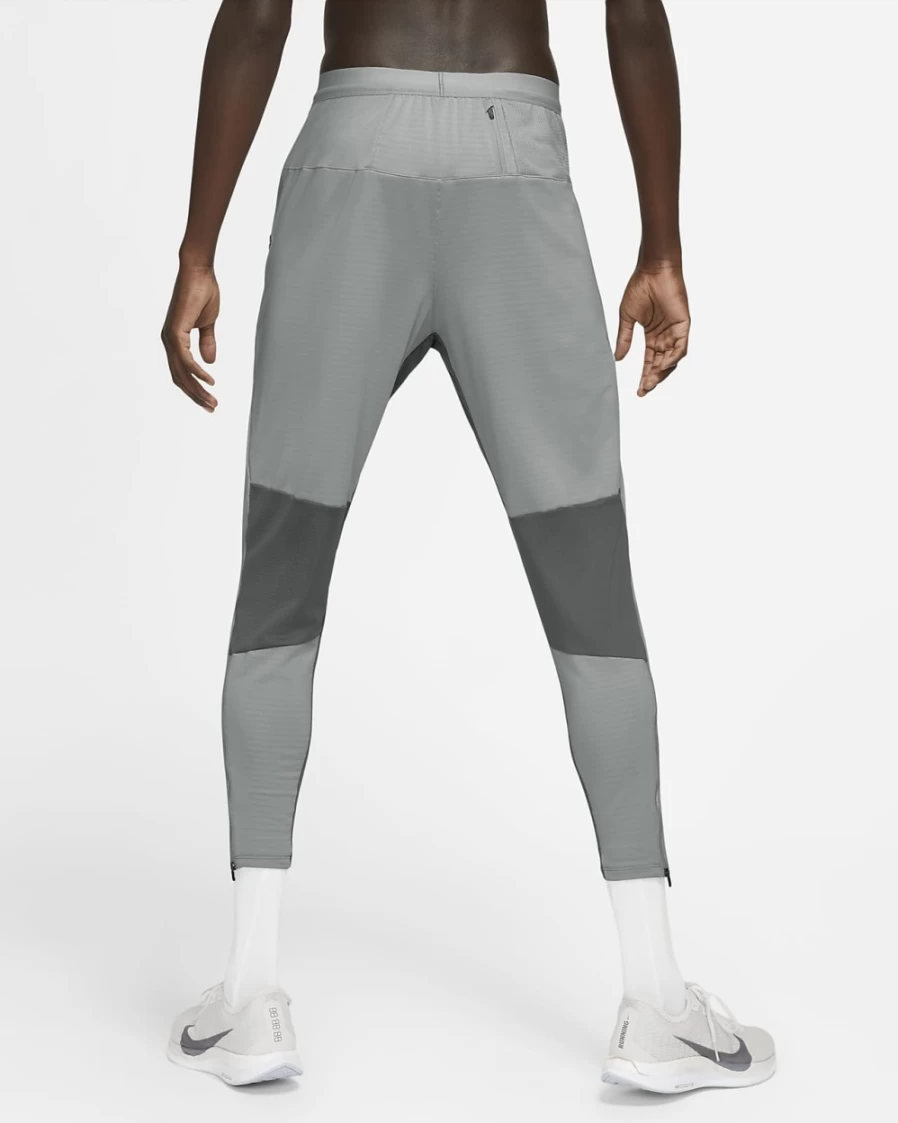 Nike Phenom Elite Men's Light Smoke Grey Knit Running Pants - Breathable Training Joggers for Men
