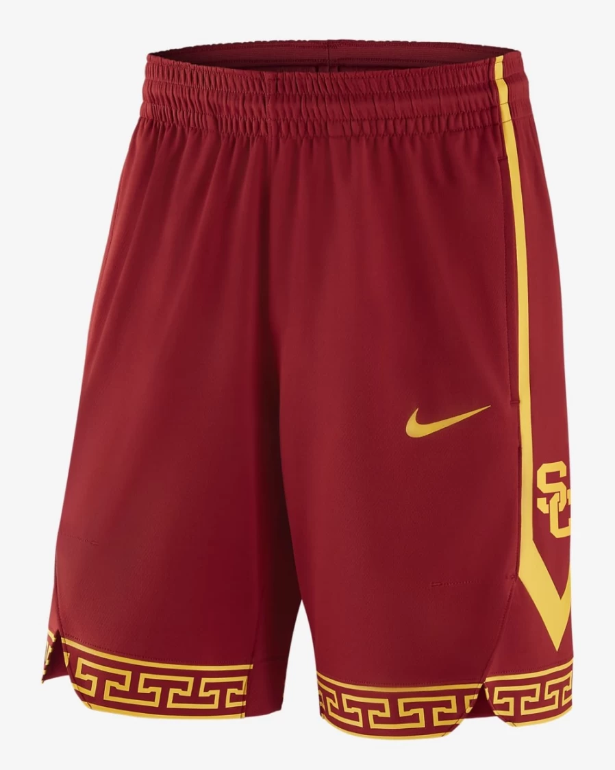 Nike USC Trojans Men's Team Crimson/University Gold Replica Basketball Shorts