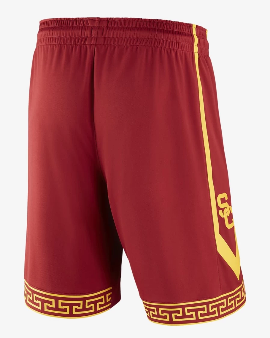 Nike USC Trojans Men's Team Crimson/University Gold Replica Basketball Shorts