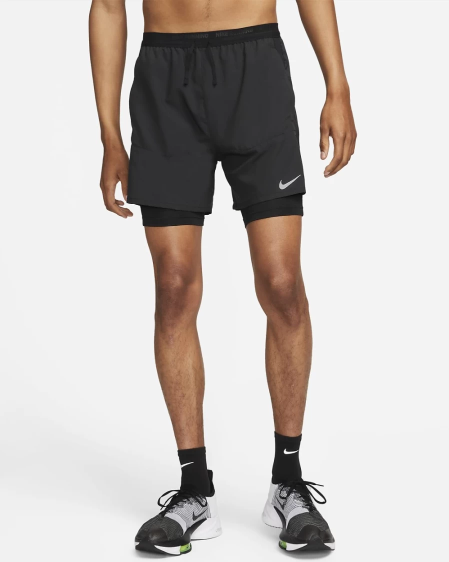 Nike Dri-FIT Stride Men's 7" 2-in-1 Running Shorts - Black