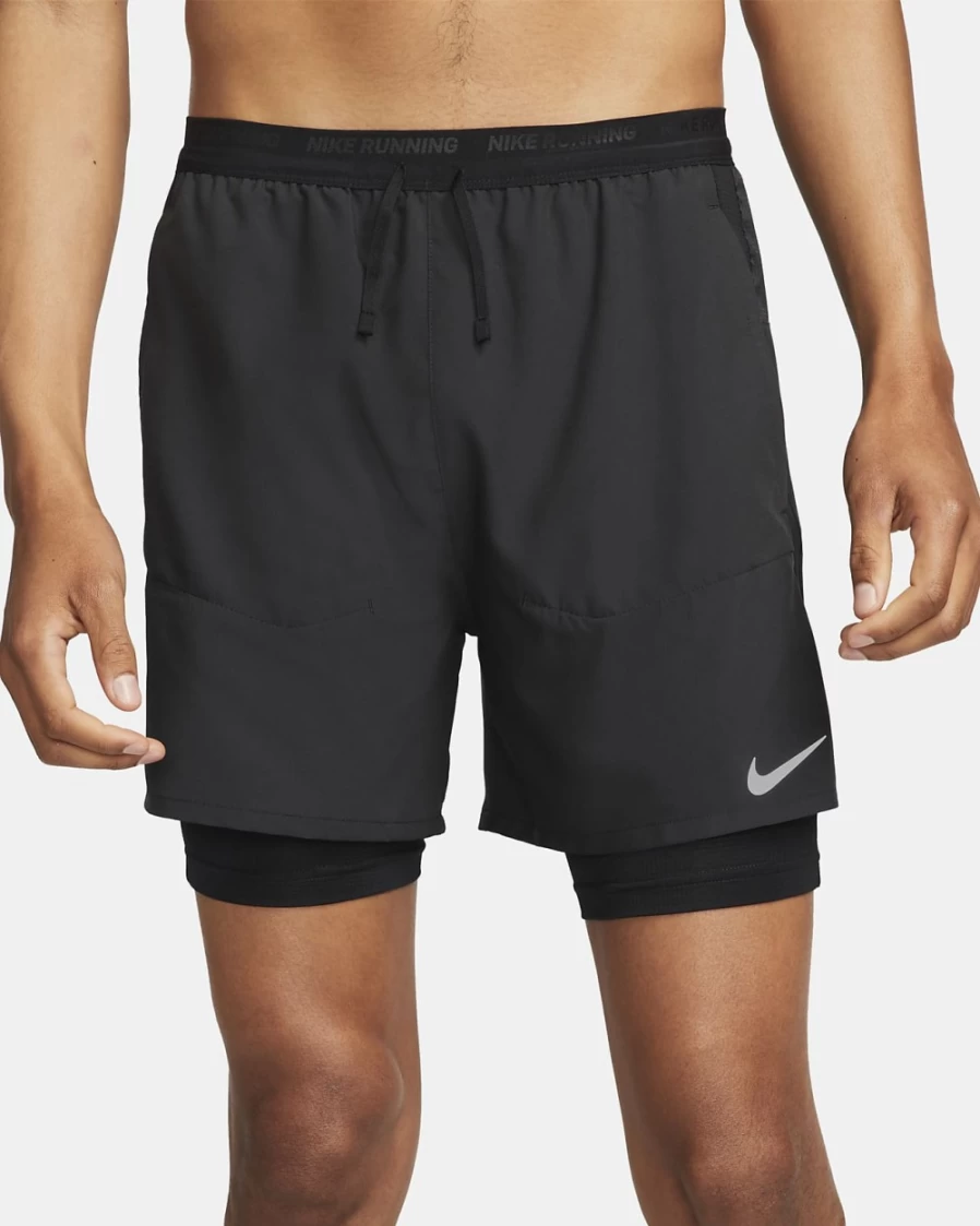 Nike Dri-FIT Stride Men's 7" 2-in-1 Running Shorts - Black