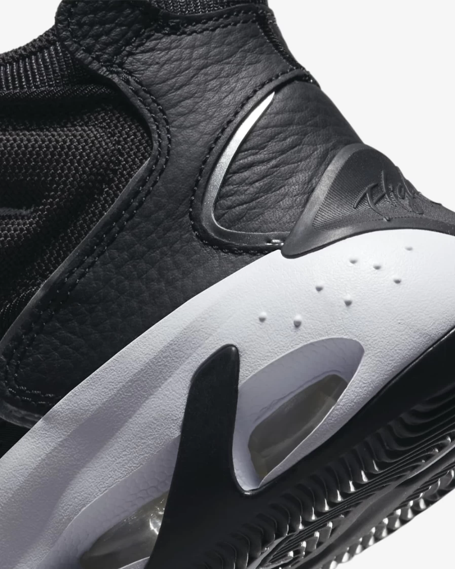 Nike Jordan Max Aura 4 Men's Basketball Shoes - Black/White/Metallic Silver