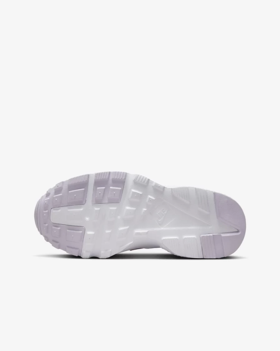 Nike Huarache Run Big Kids' Sneakers for Boys & Girls - Pure Platinum/Violet Frost/Vivid Purple/Metallic Copper